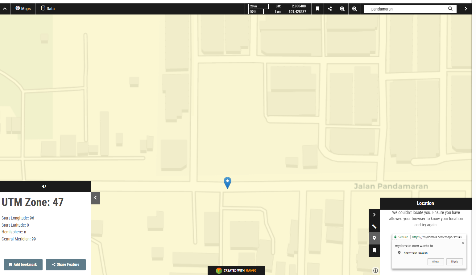UTM Zone 47