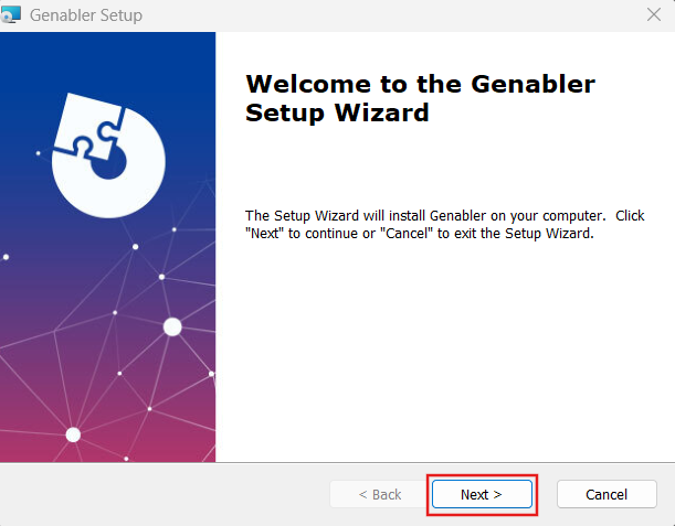 Genabler Setup Wizard