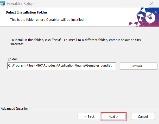 Select Installation Folder