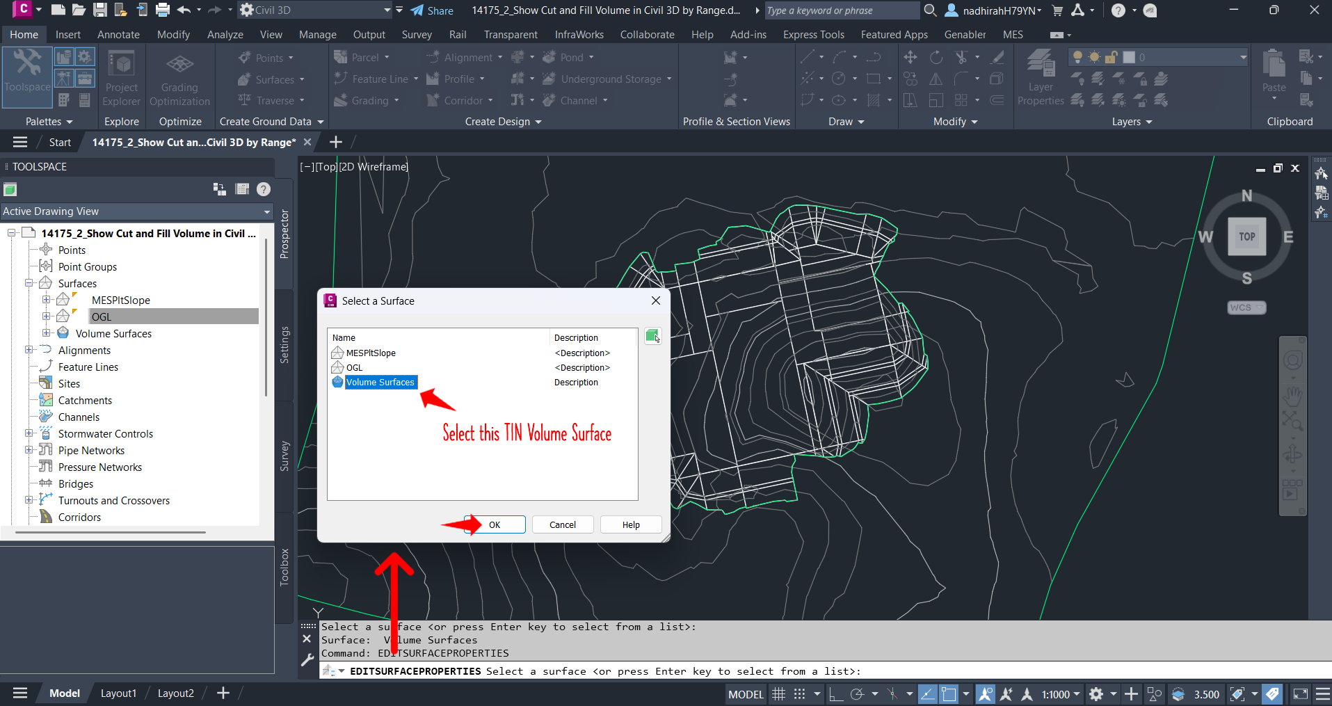 Command Line EDITSURFACEPROPERTIES